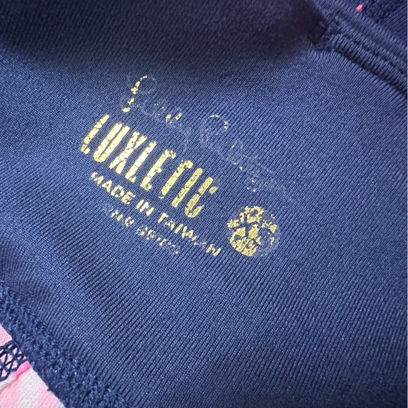 Lilly Pulitzer Leggings Luxletic Pink Floral Preppy Cropped Size Extra Small - Picture 5 of 6